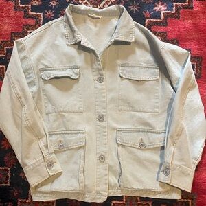 Light denim chore coat - size medium